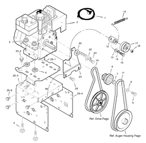 Engine Diagram and Parts List for 629119X31A 2004 Briggs and Stratton Snow Blower